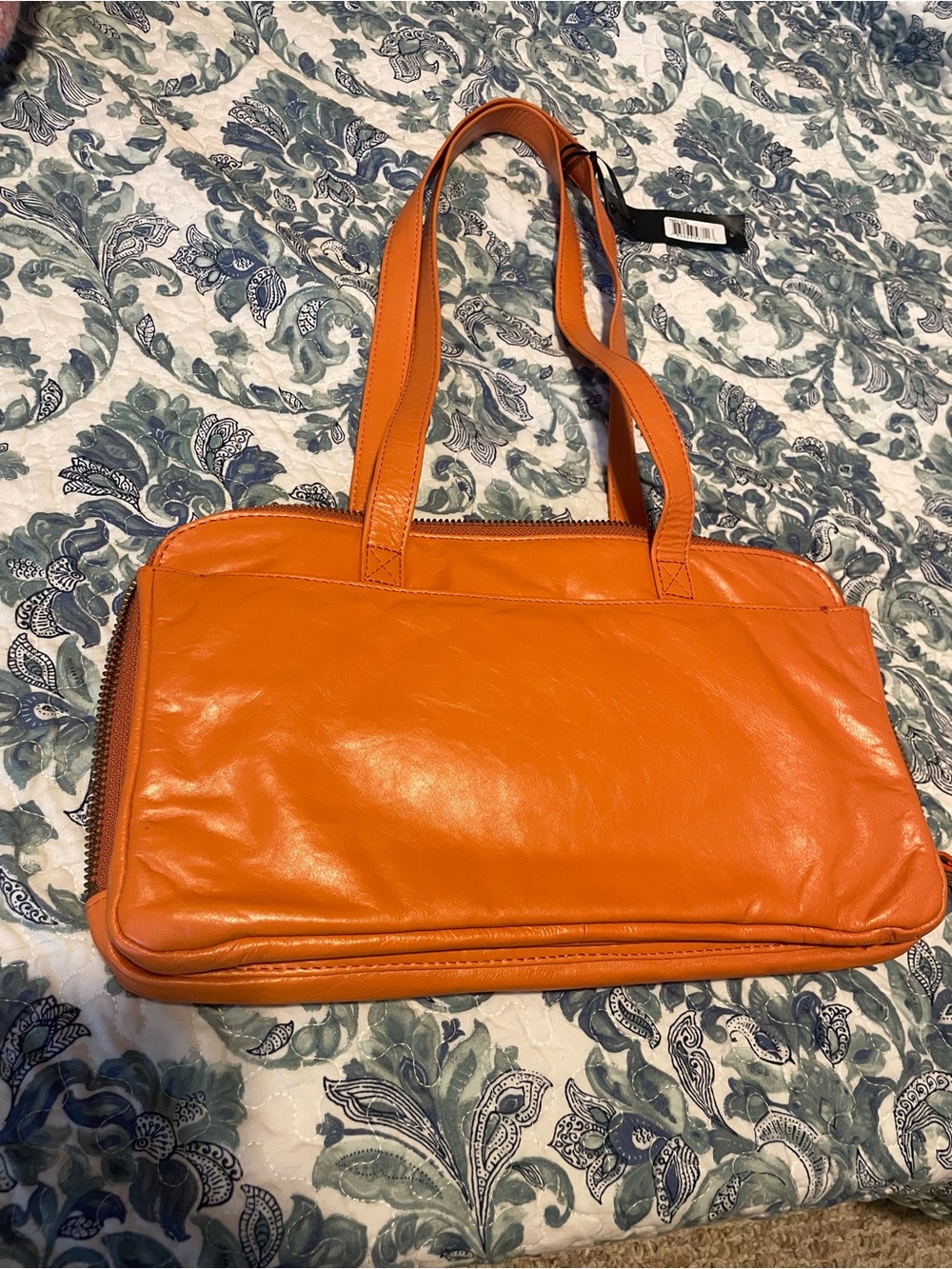 Gillian Leather Tote Bag - Latico - Salmon